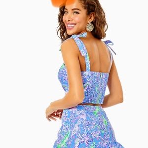 Lilly Pulitzer  NWT Rosalie crop Skirt Set size 10
